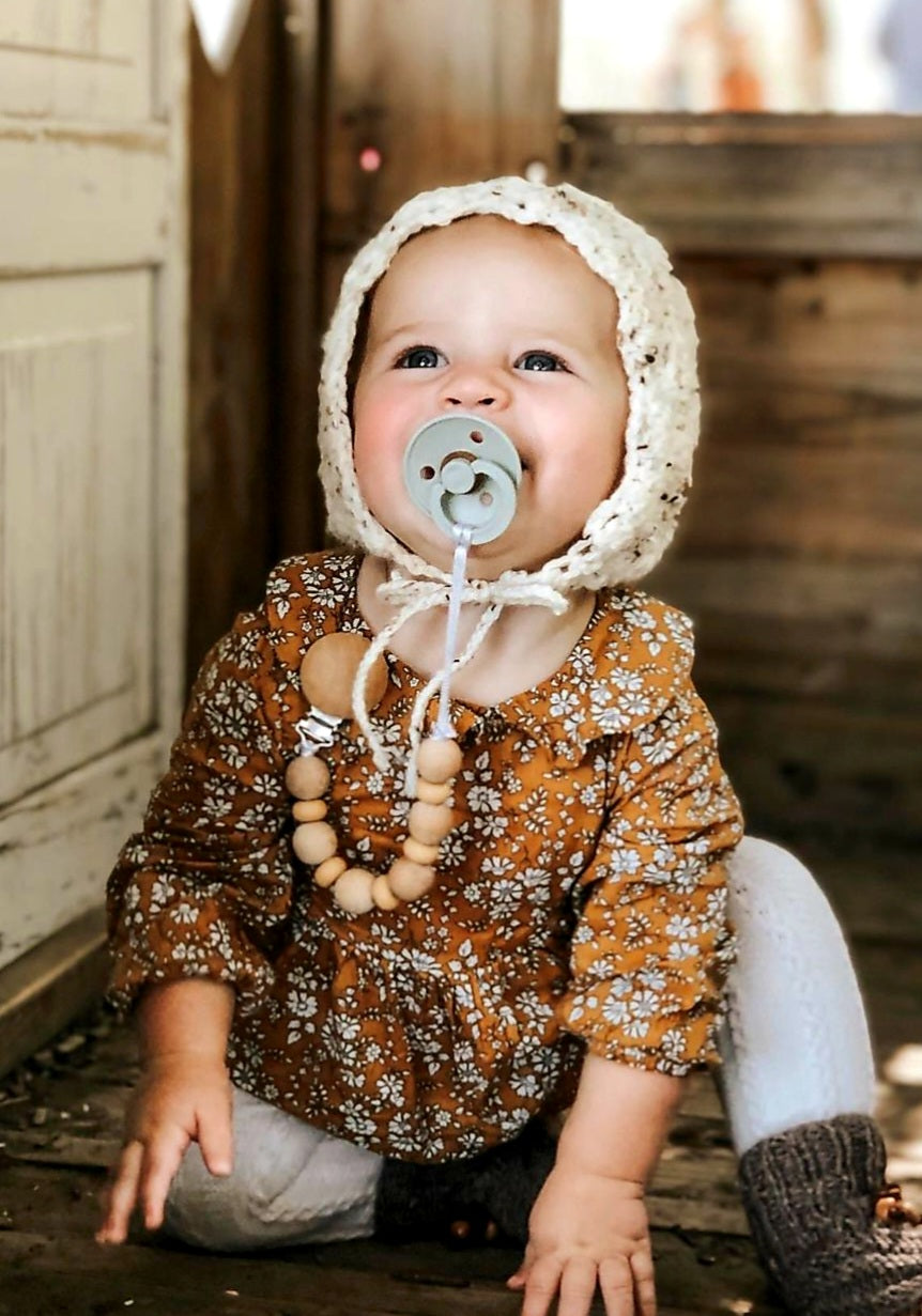 Mustard Floral Balloon Romper