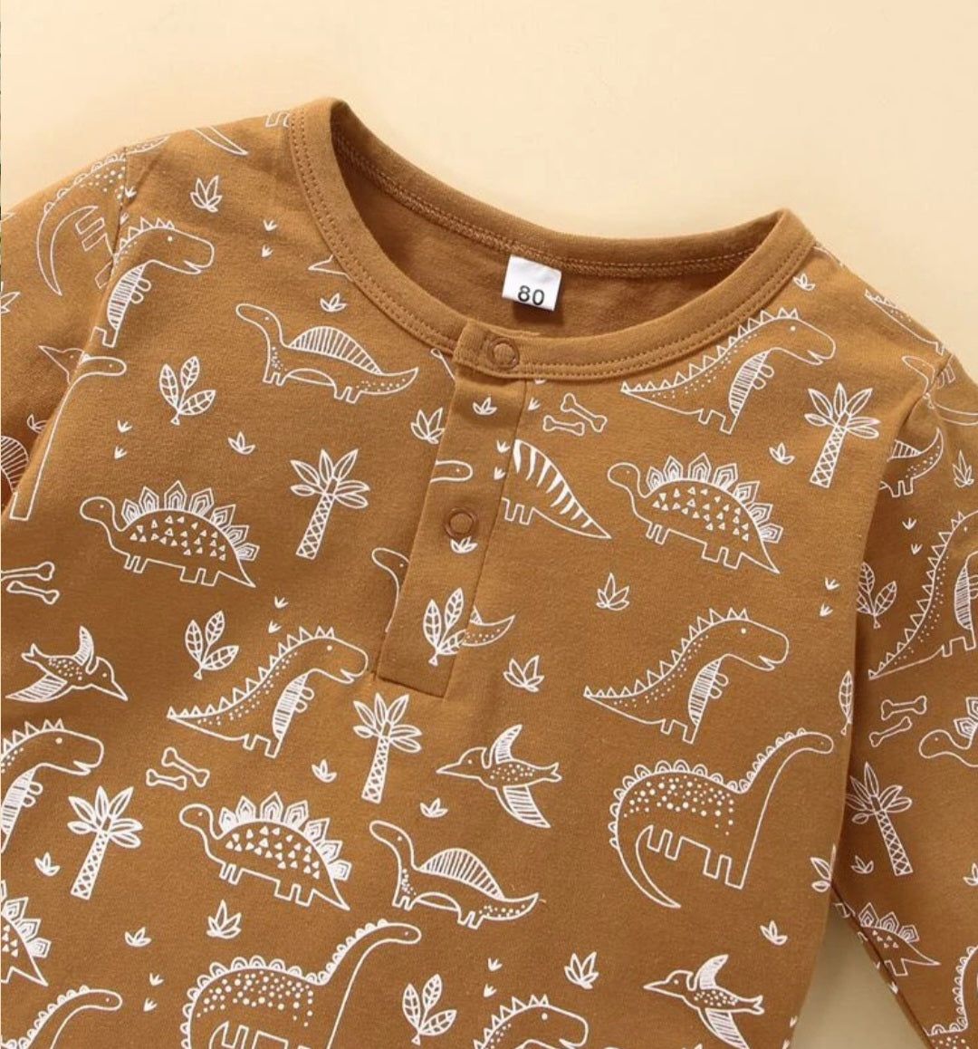 Caramel Dinosaur Casual Wear