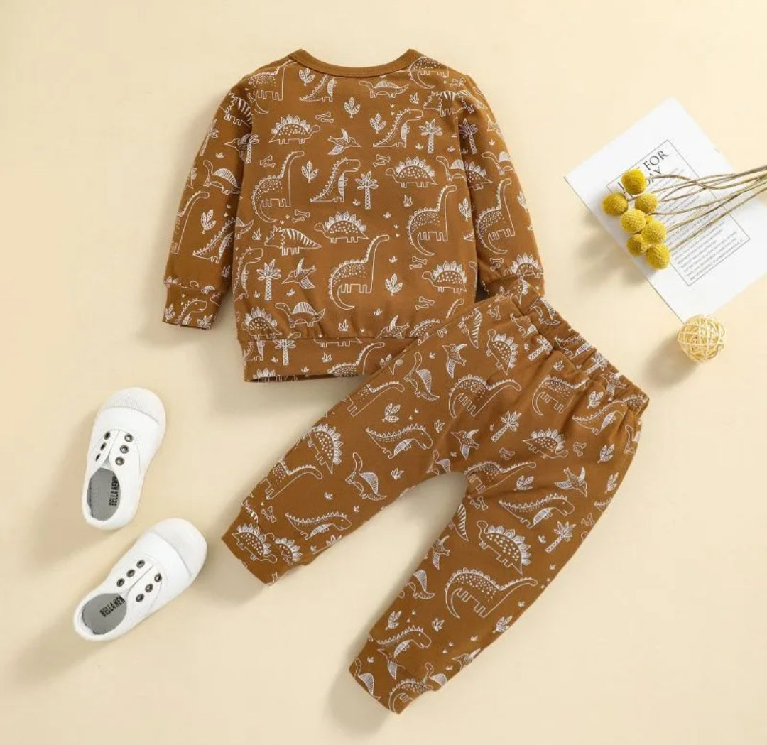 Caramel Dinosaur Casual Wear