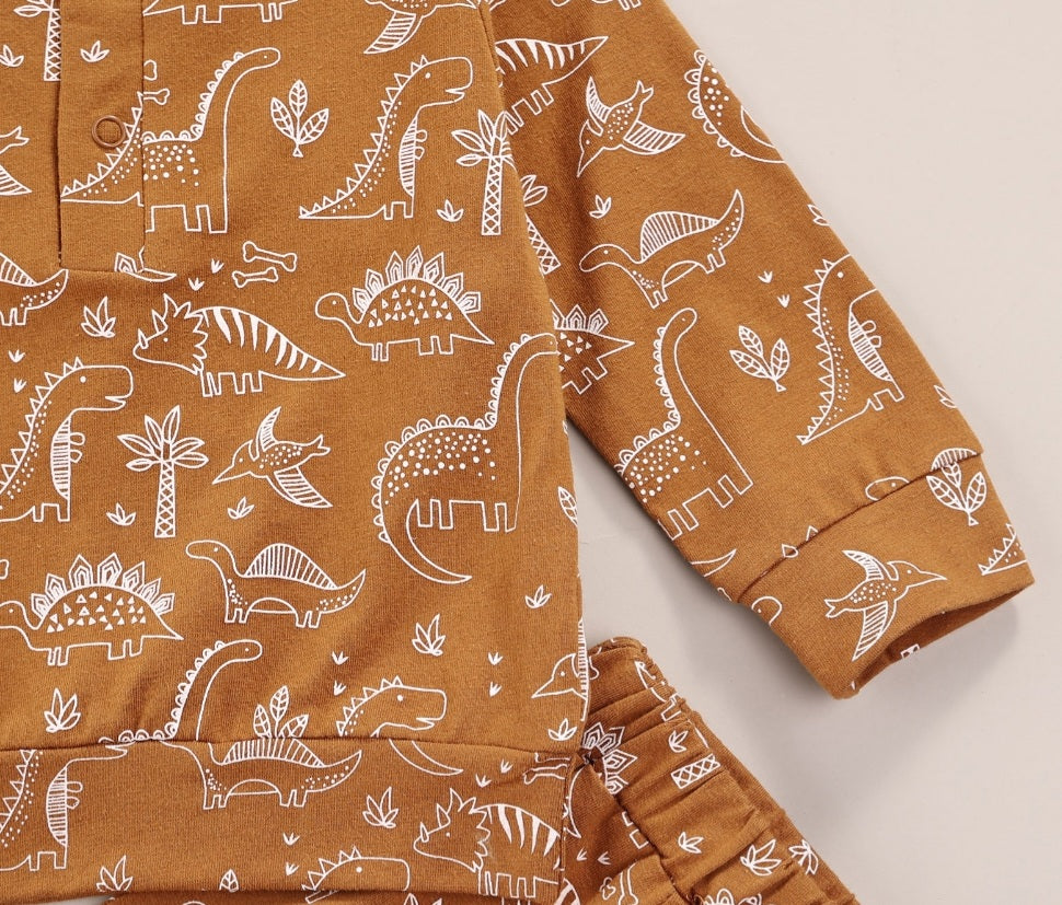 Caramel Dinosaur Casual Wear