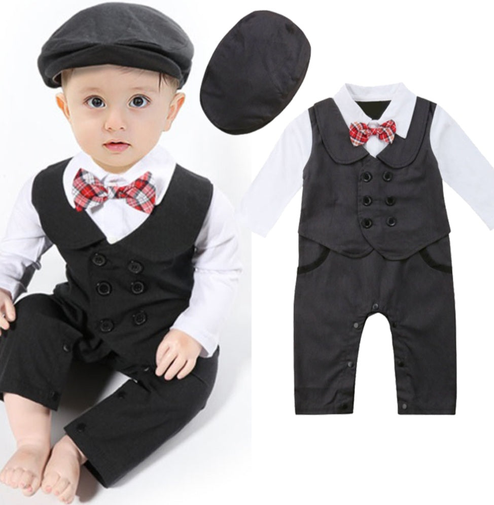 Gentleman Suit and Milk Man Cap 2000286