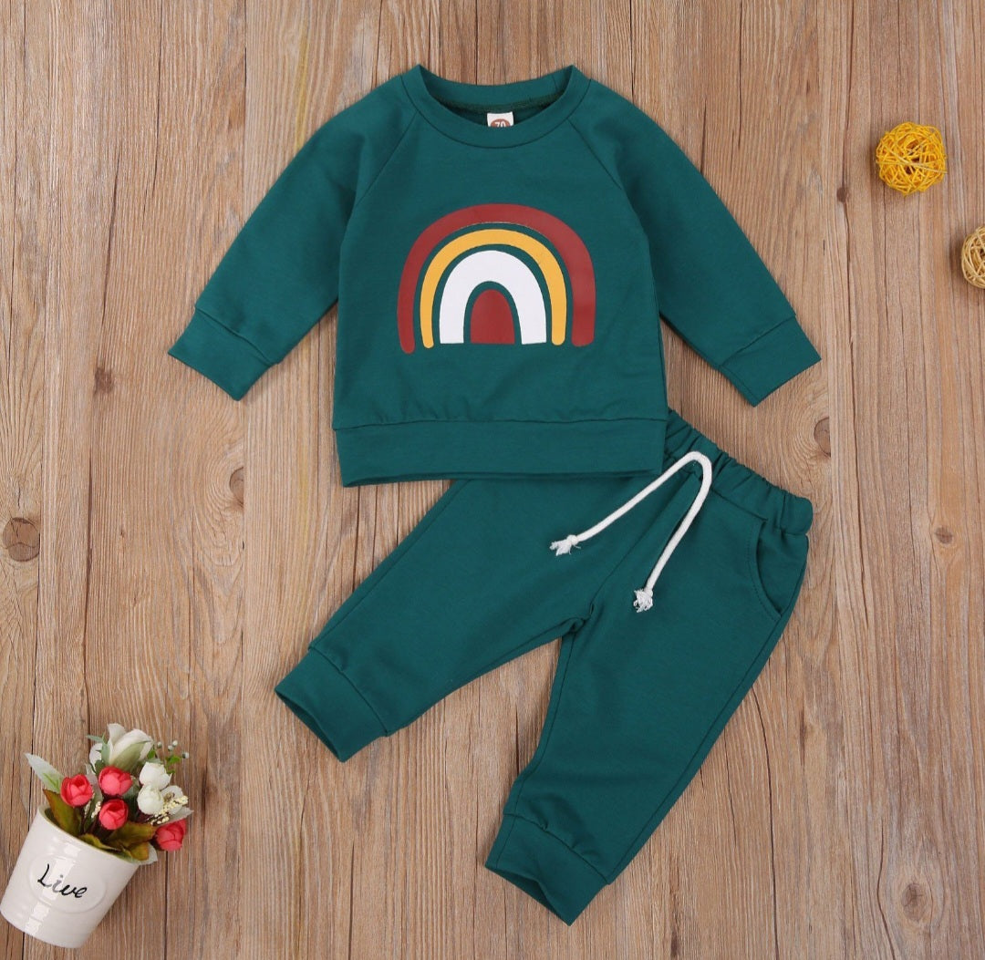 Turquoise Rainbow Tracksuit Gender Neutral 