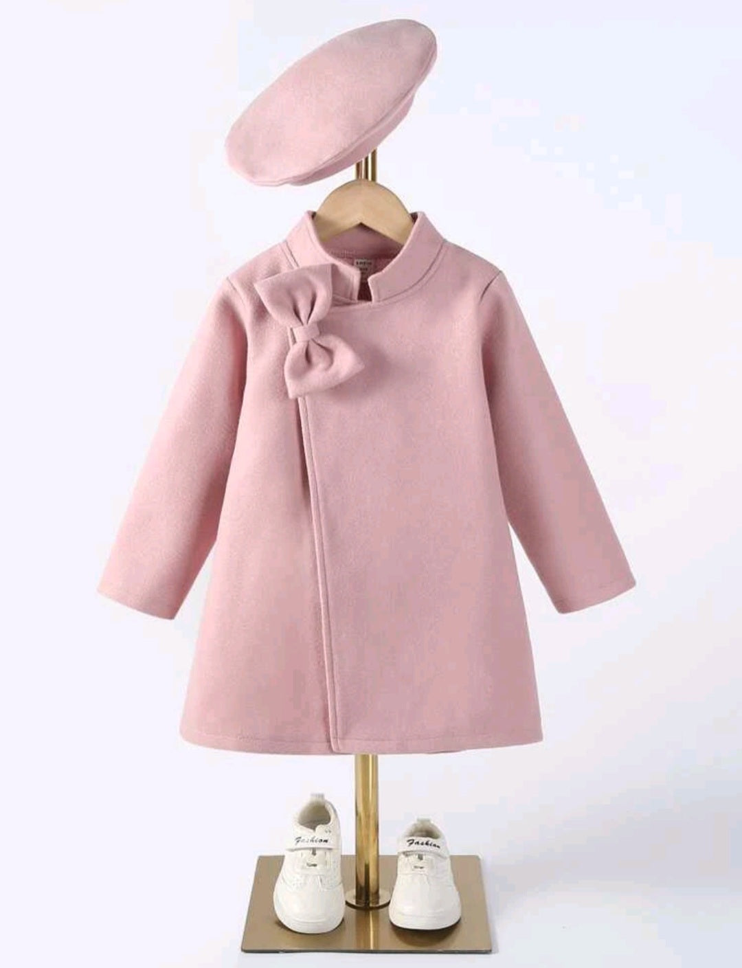 Pink Melton Coat and Bourree 1001110
