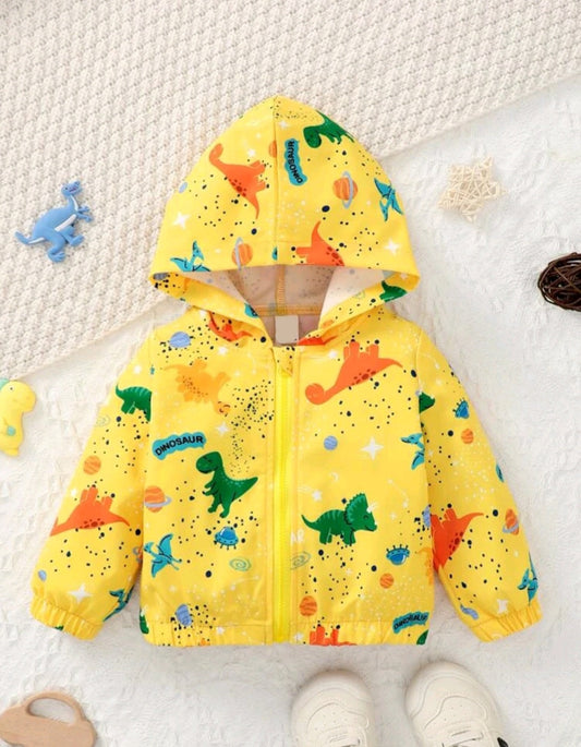 Yellow Dinosaur Windbreaker