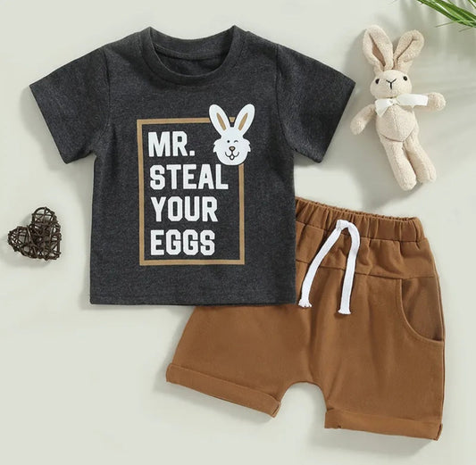 Mr. StealYour Eggs T-shirt and Shorts