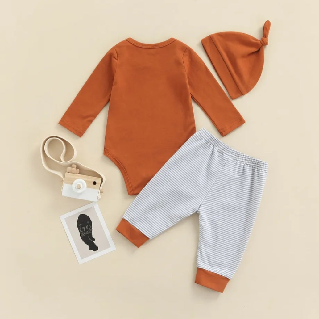 Wild Romper With FoxPants and Pumpkin Hat