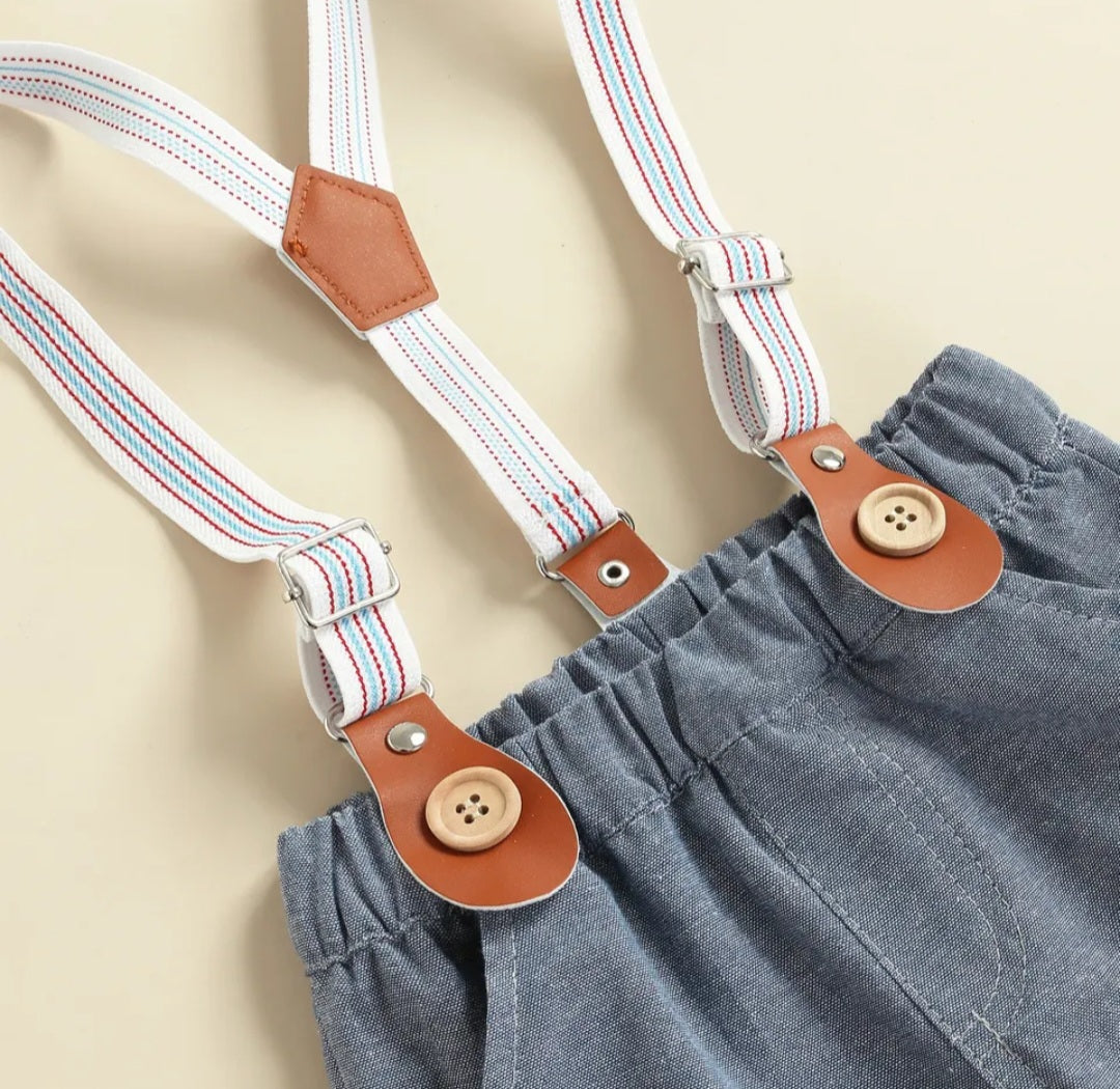 Blue And White Gentleman Suit 4PSC 2000344