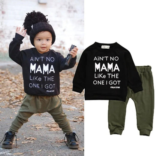 Ain't No Mama Like The One I Got,  Long Sleeve Crew Top and Pants
