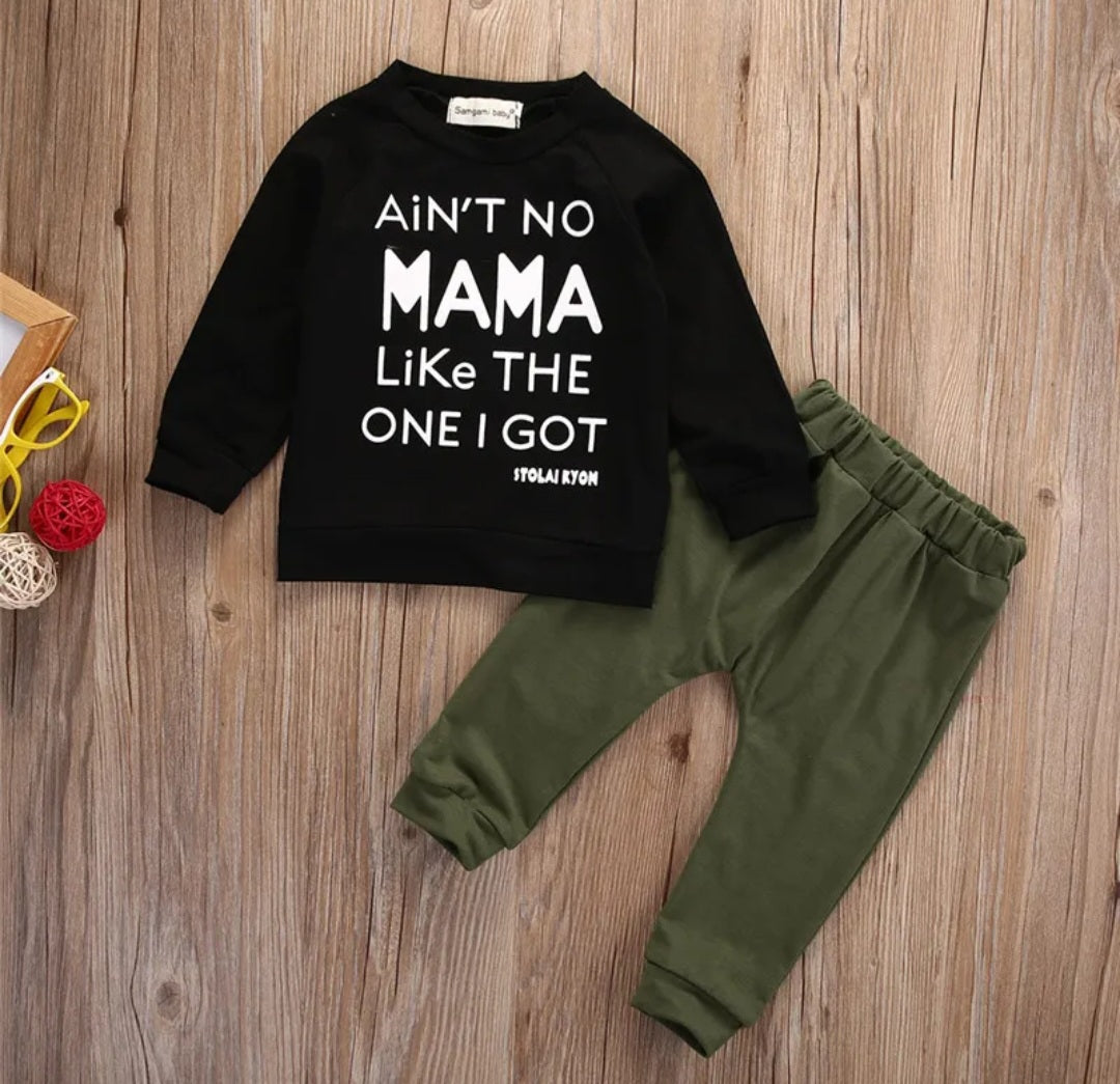Ain't No Mama Like The One I Got,  Long Sleeve Crew Top and Pants 2000341