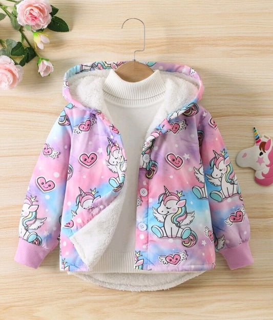 Unicorn Jacket with Fux Fur Lining