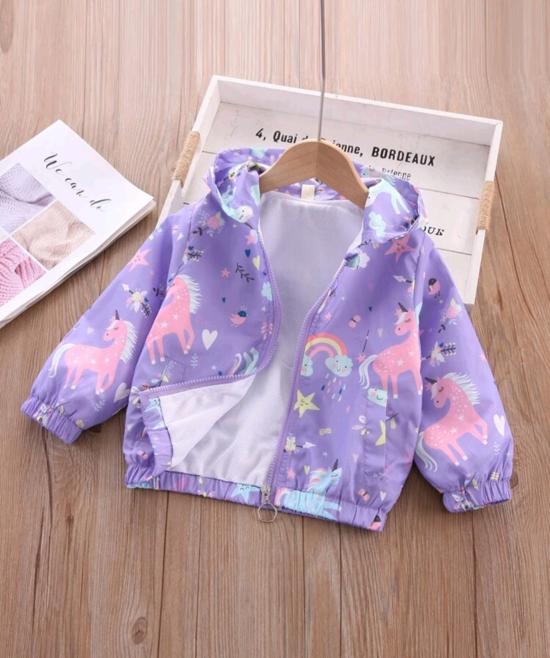 Purple Unicorn Windbreaker