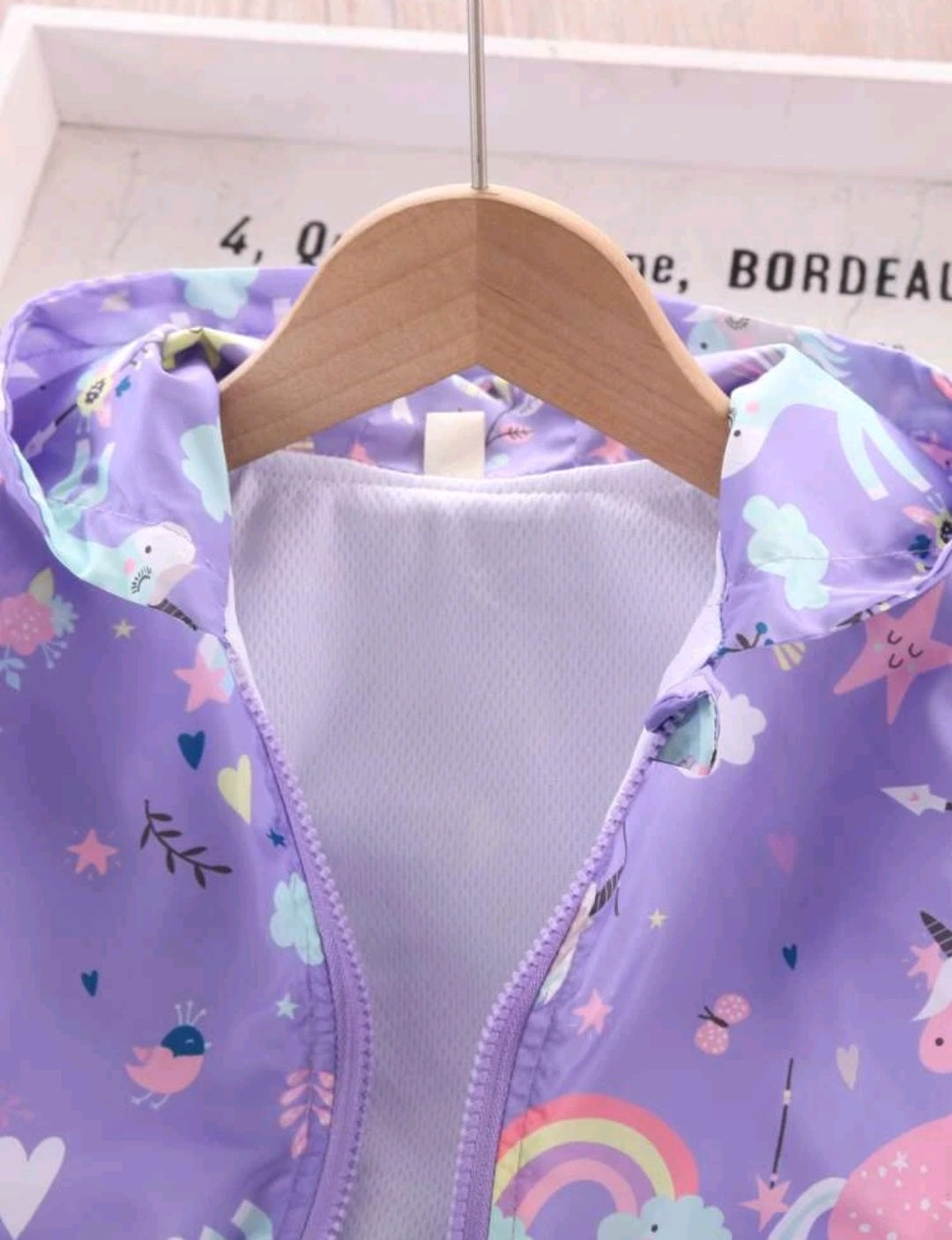 Purple Unicorn Windbreaker