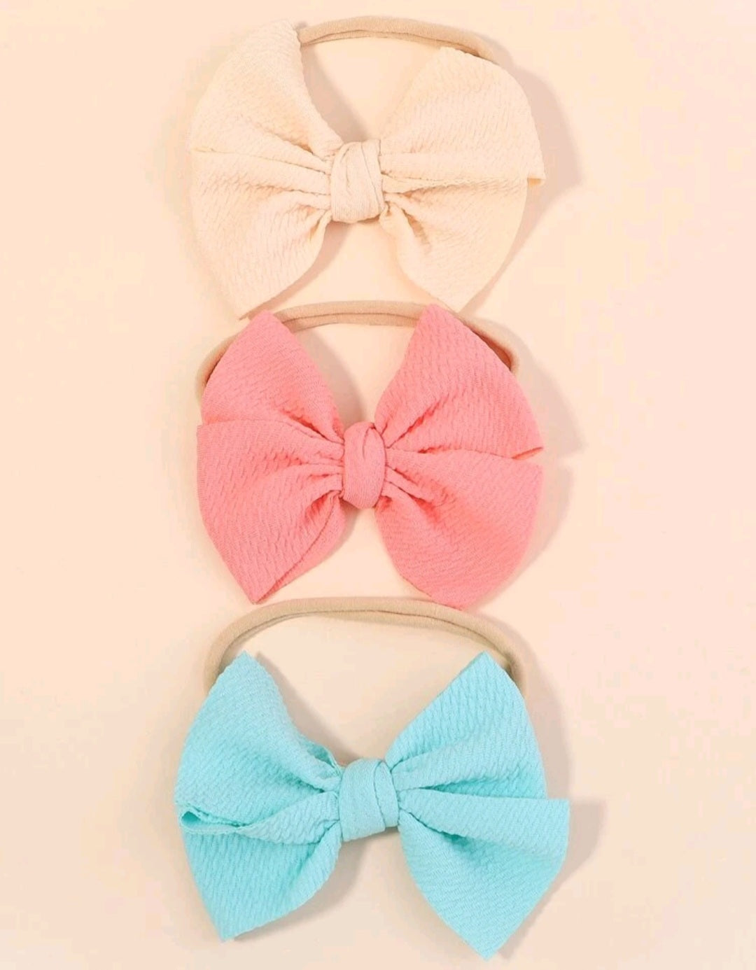 Pastel Big Bow Headbands 3's