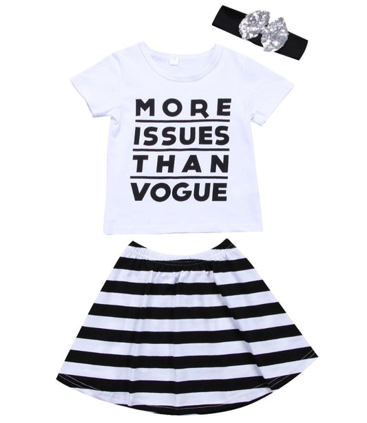 More Issues Than Vogue T-Shirt, Skirt and Headband 900013