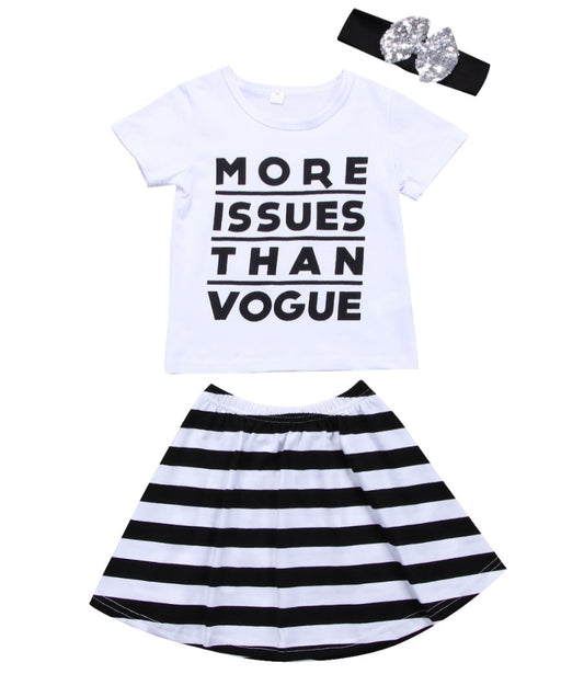 More Issues Than Vogue T-Shirt, Skirt and Headband