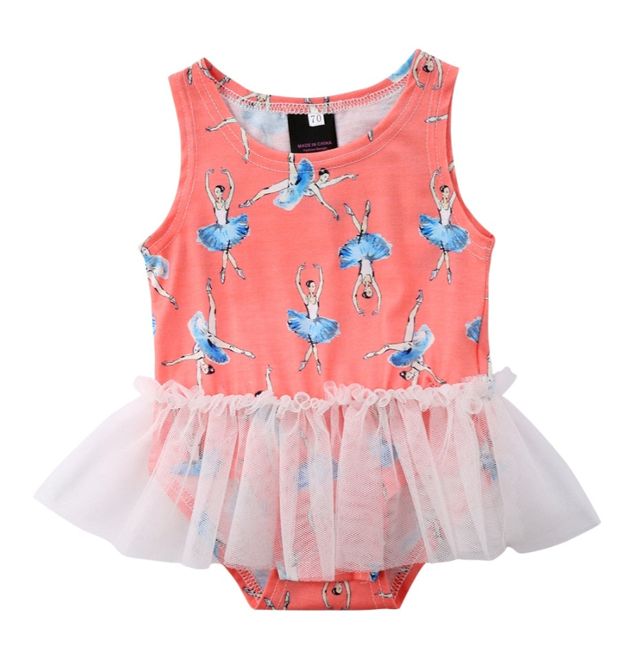 Ballerina Romper with Romantic Tutu