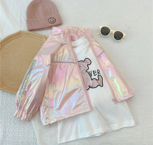 Metallic Pink Windbreaker #900015