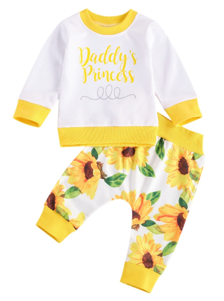 Daddy's Princess Sunflower White