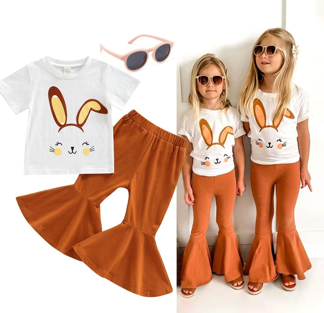 Bunny T-shirt and Toffee Bellbottoms 1001125