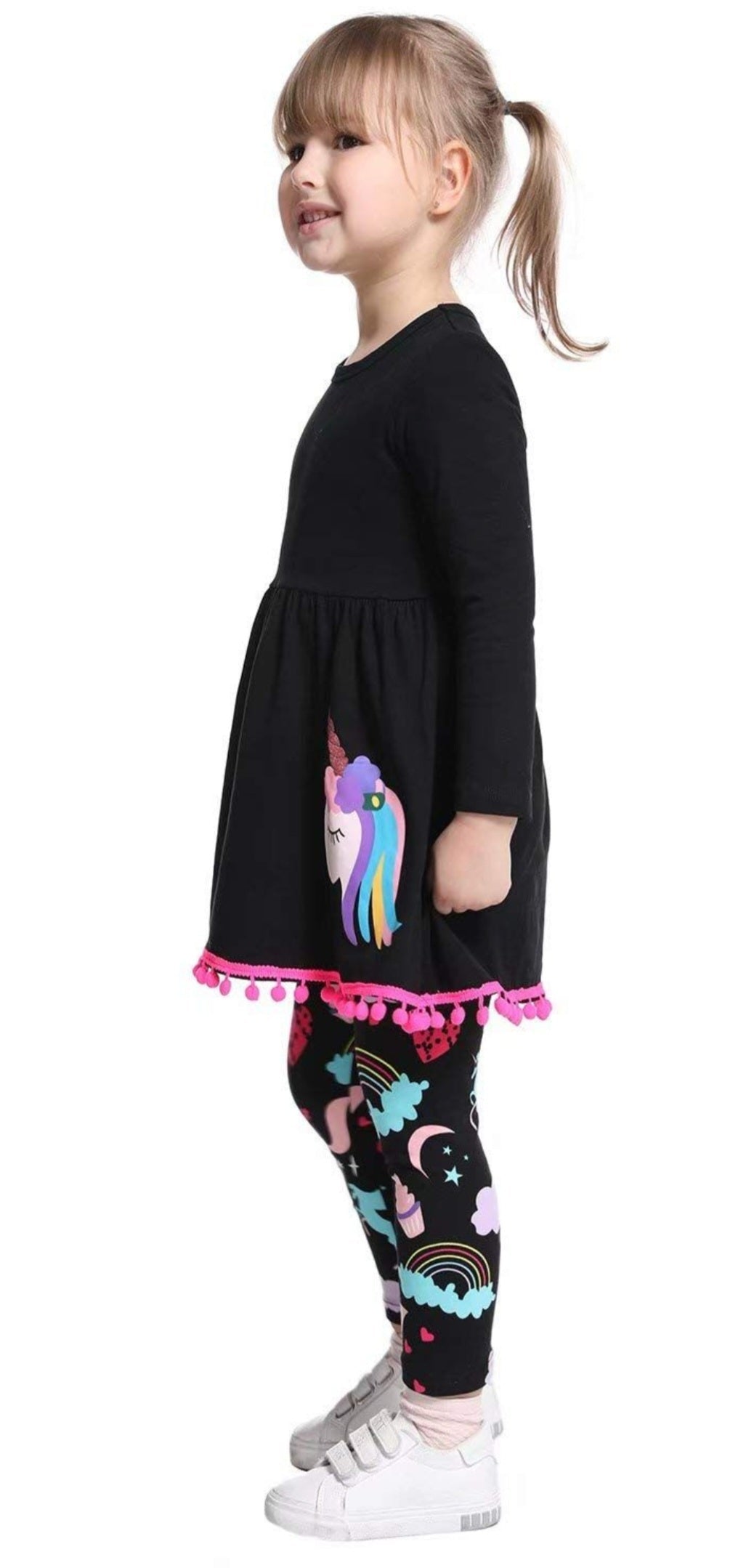 Unicorn Top Dress and Leggings