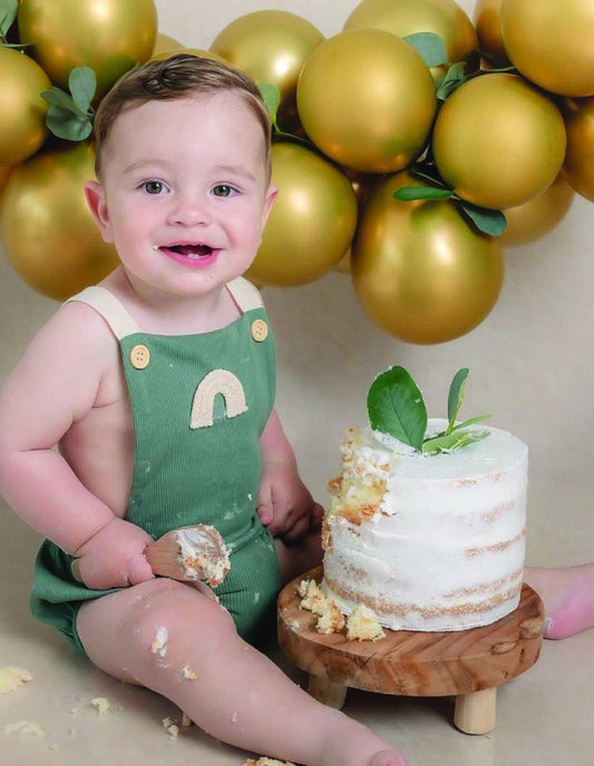 Sage Rainbow Boho Romper Gender Neutral 2000323