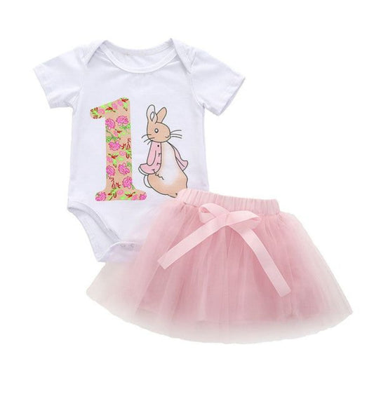 First Birthday Bunny Romper and Tutu