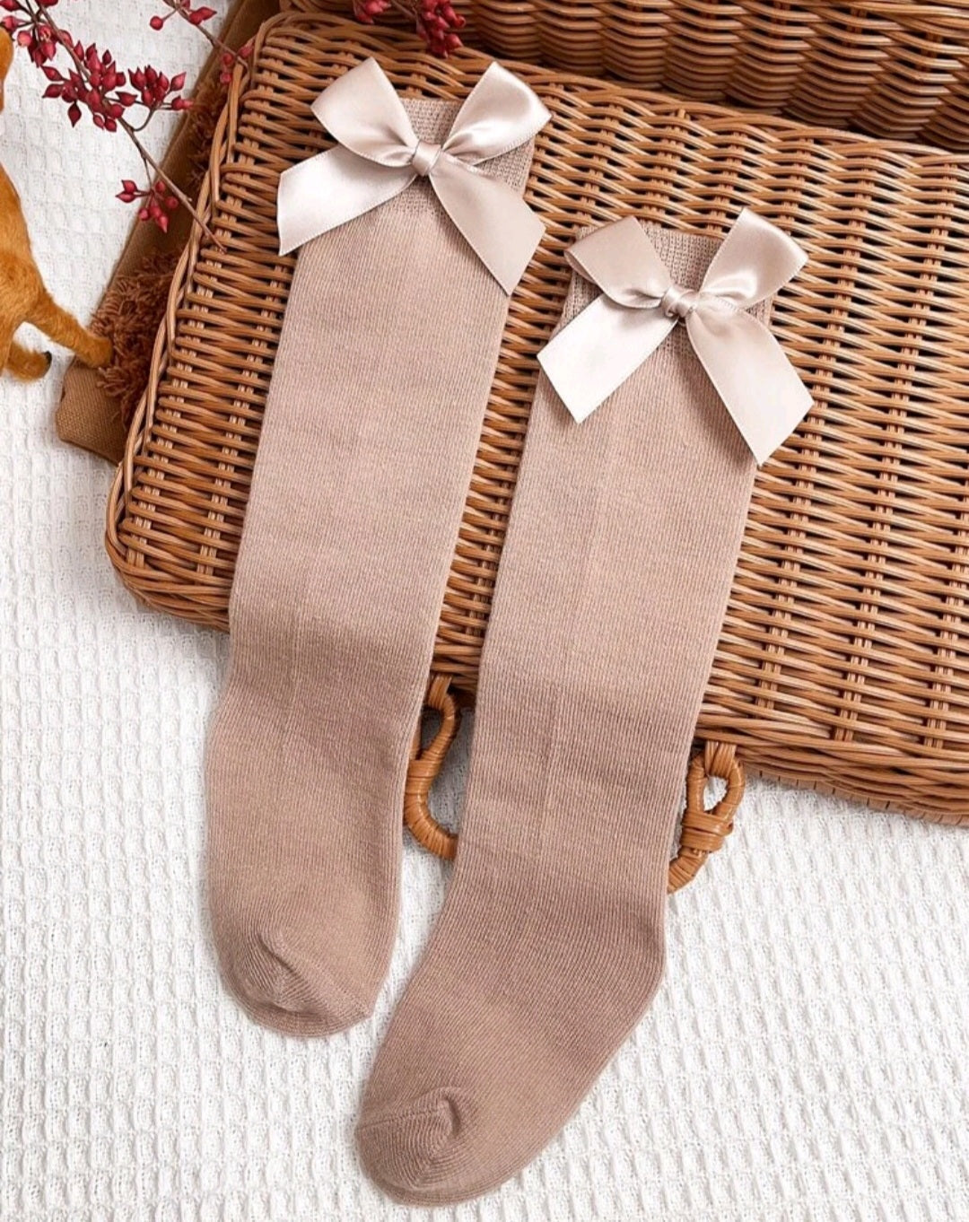 Boho Bow Socks 3-6Y