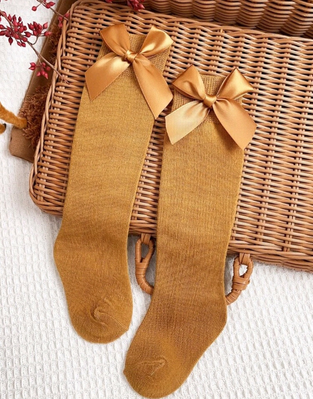 Boho Bow Socks 3-6Y