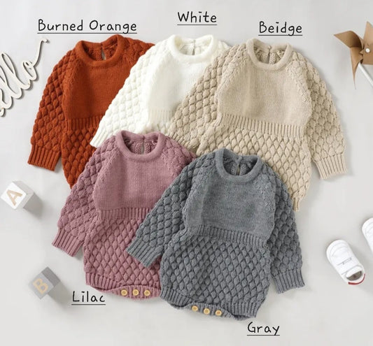 Luxury Knitwear ROMPERS Gender Neutral  10001