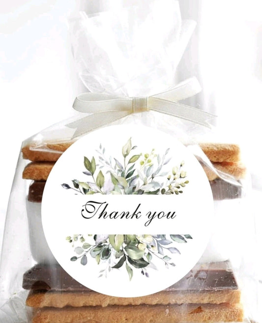 Thank You Stickers, Greenery Sage (108)