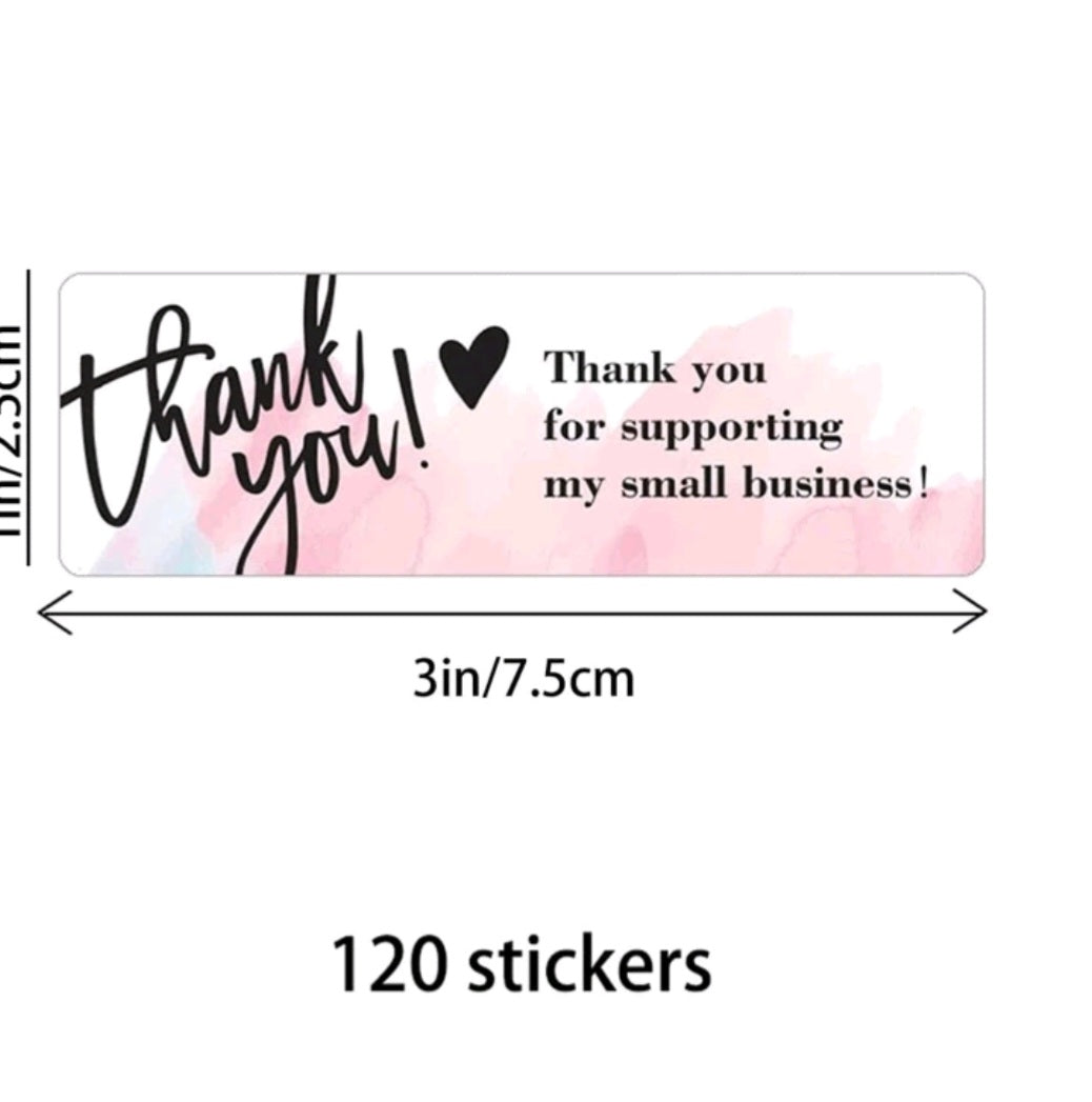 Thank You For Supporting My Small Business Stickers
