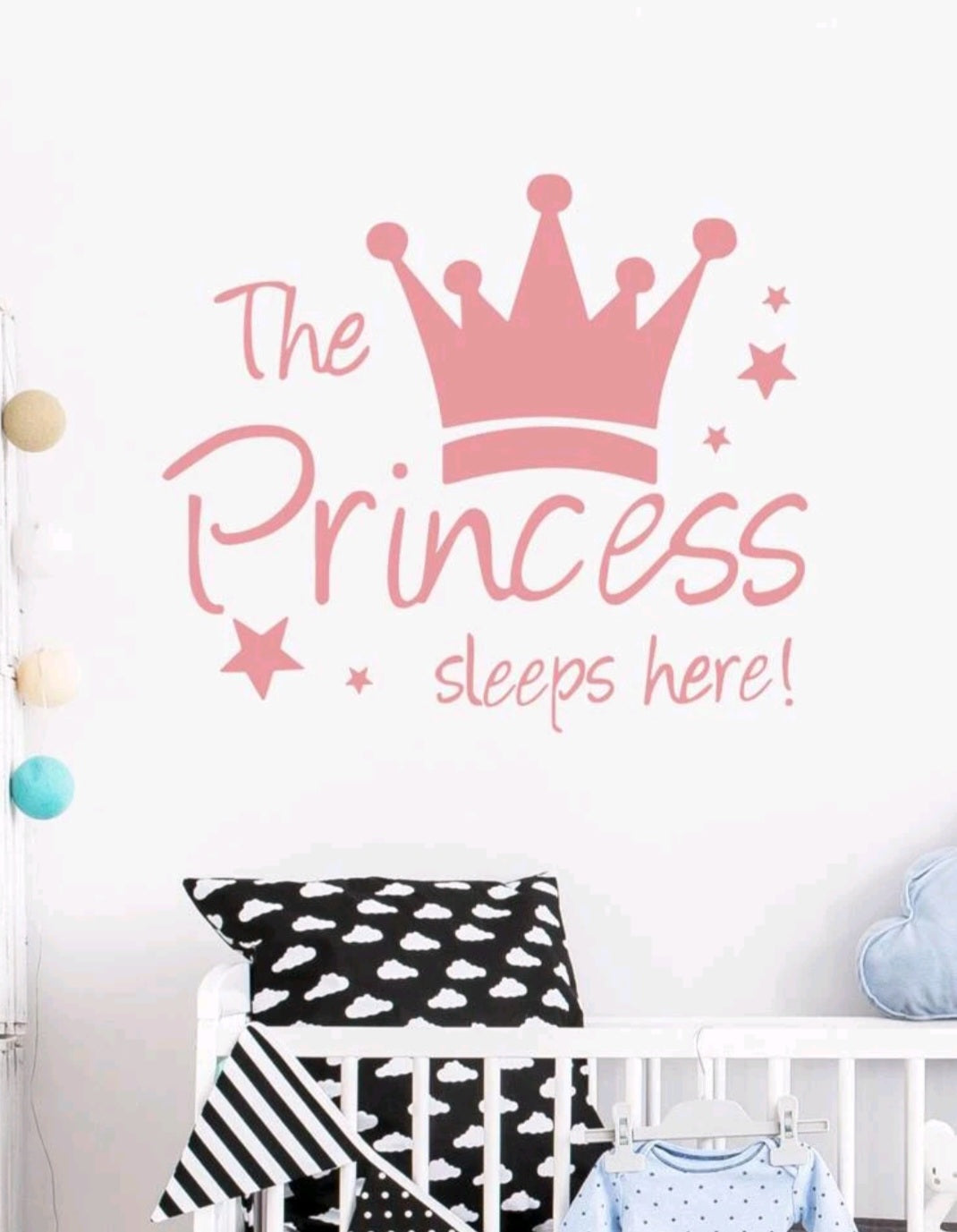 Tha Princess Sleeps Here Wall Sticker