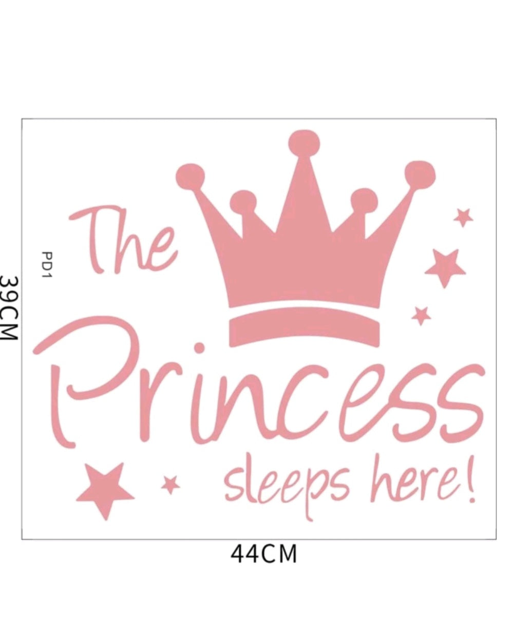 Tha Princess Sleeps Here Wall Sticker