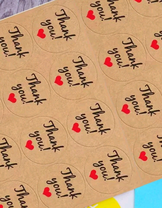 Thank you stickers