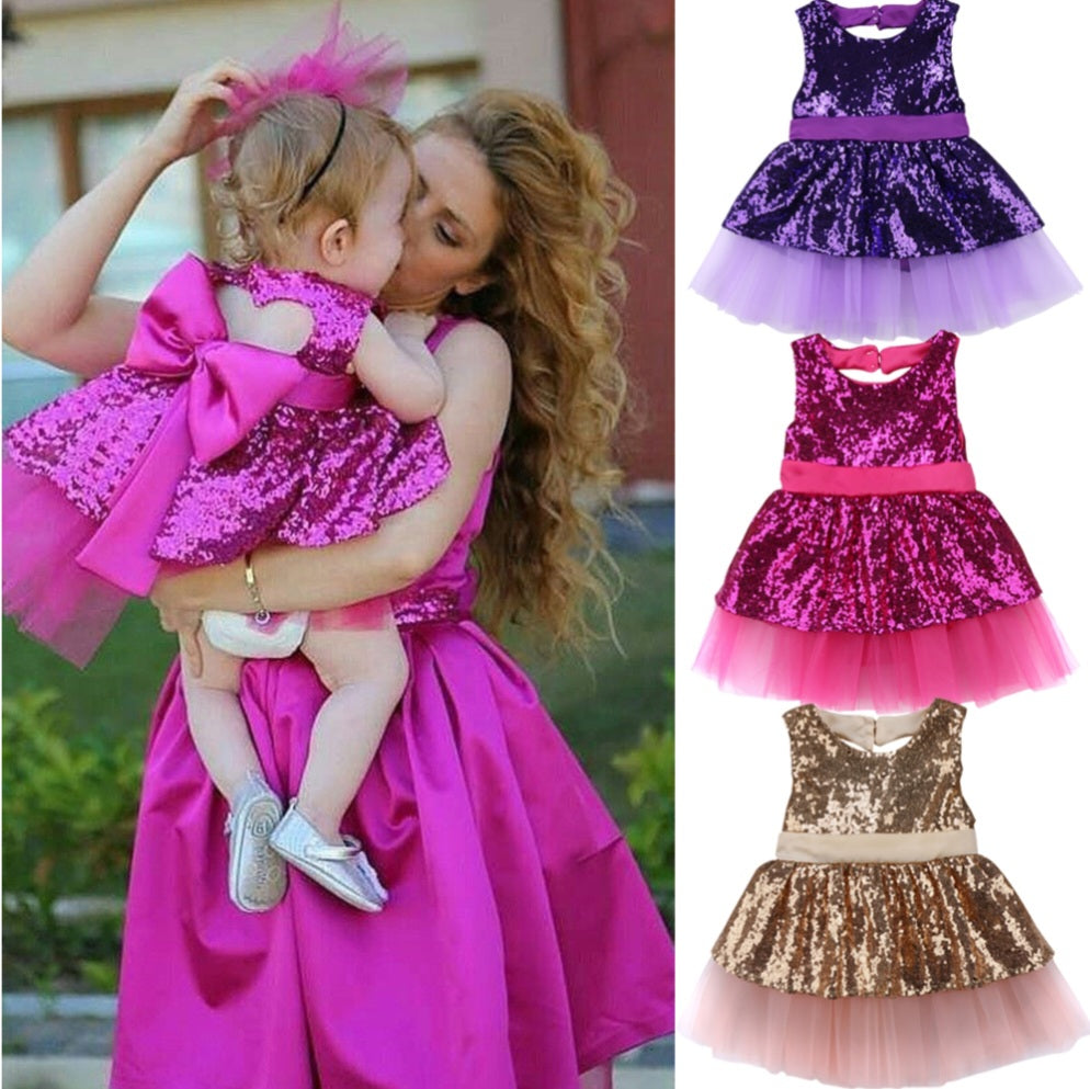Purple Sequins Special Occasions Dress