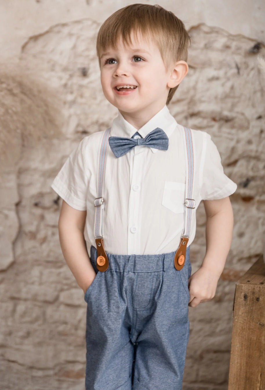 Blue And White Gentleman Suit 4PSC 2000344