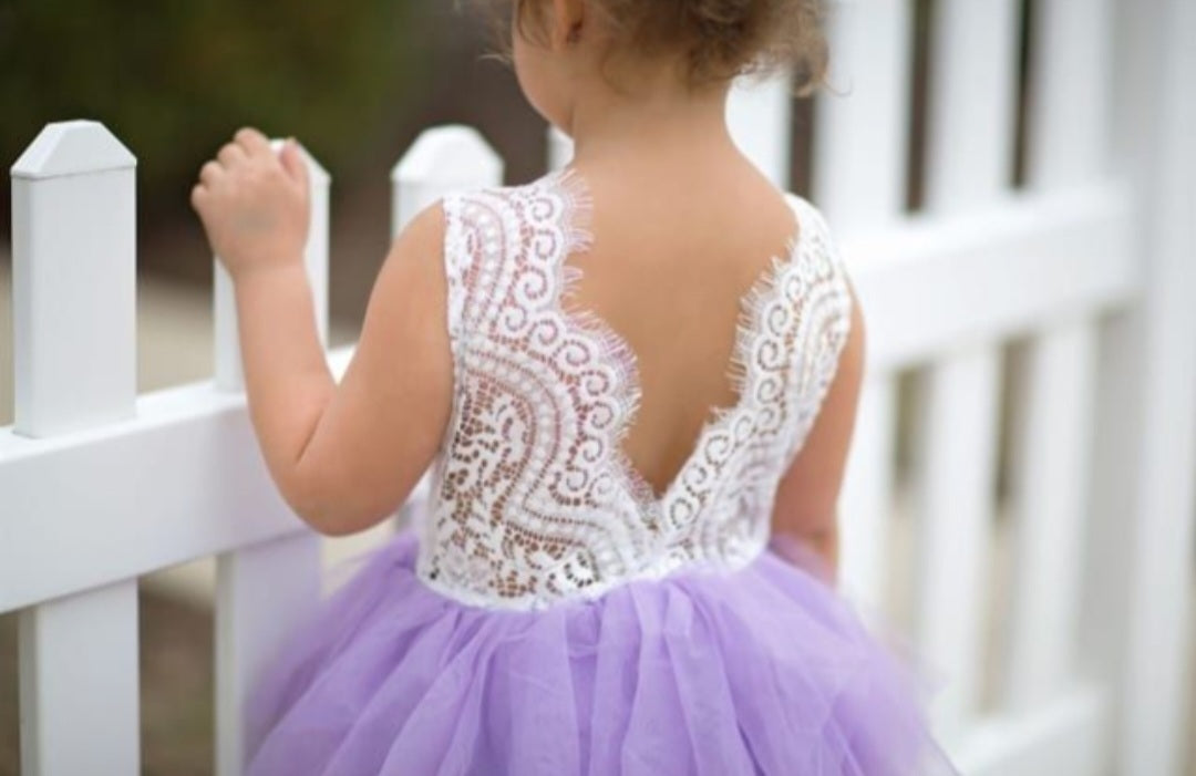 Lace Purple Tutu Dress