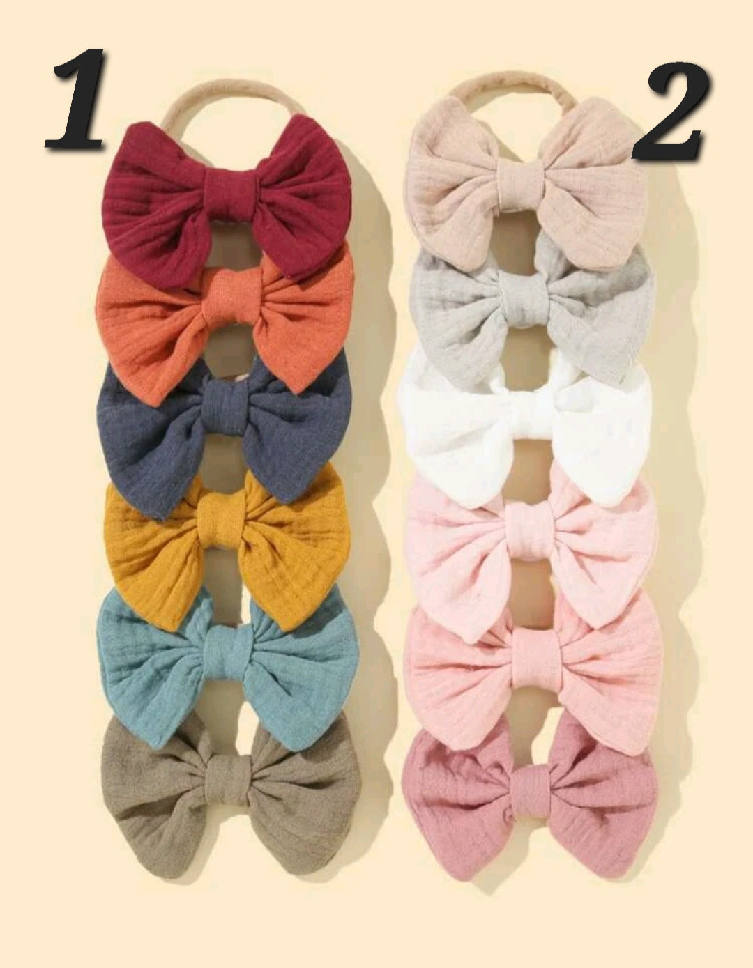 6'S Muslin Headbands