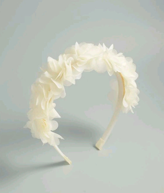 Cream Floral Headband