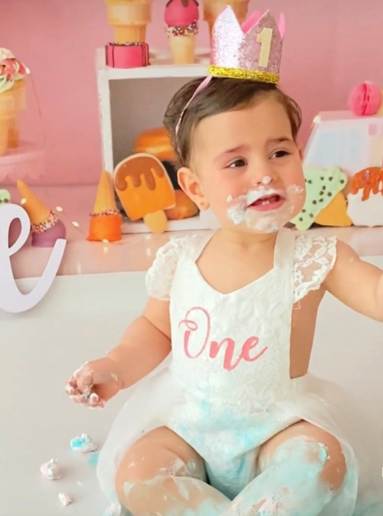 ONE Lace Romper White 1000669