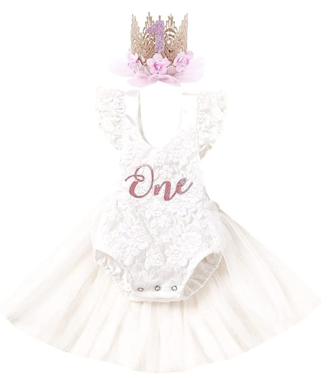 ONE Lace Romper White 1000669