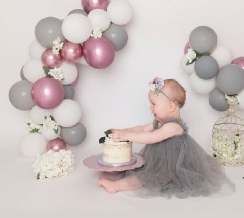 Gray Tulle Dress