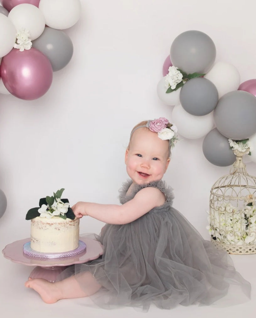 Gray Tulle Dress