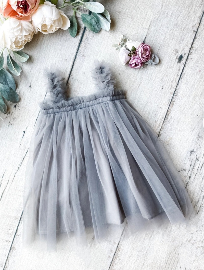 grey Tulle Dress
