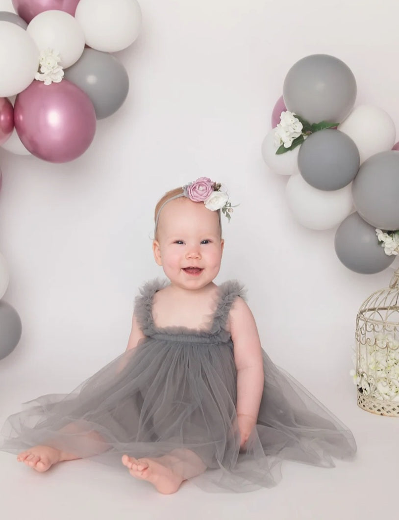 Gray Tulle Dress