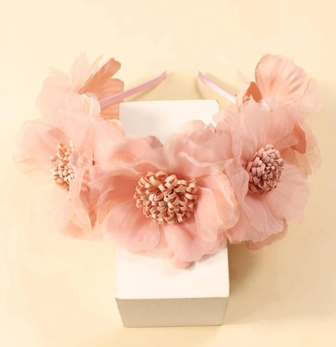 Pink Floral Headband