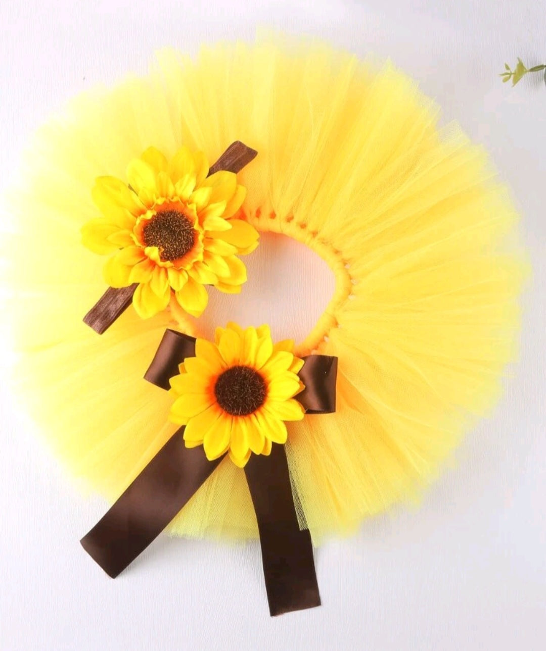 Sunflower Photoshoot Tutu and Headband