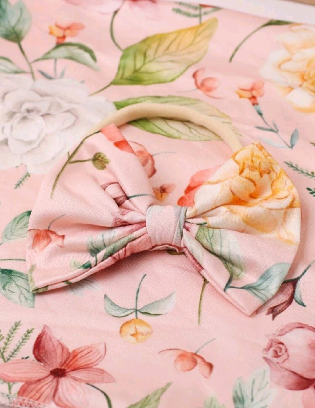 Floral Swaddle and Headband