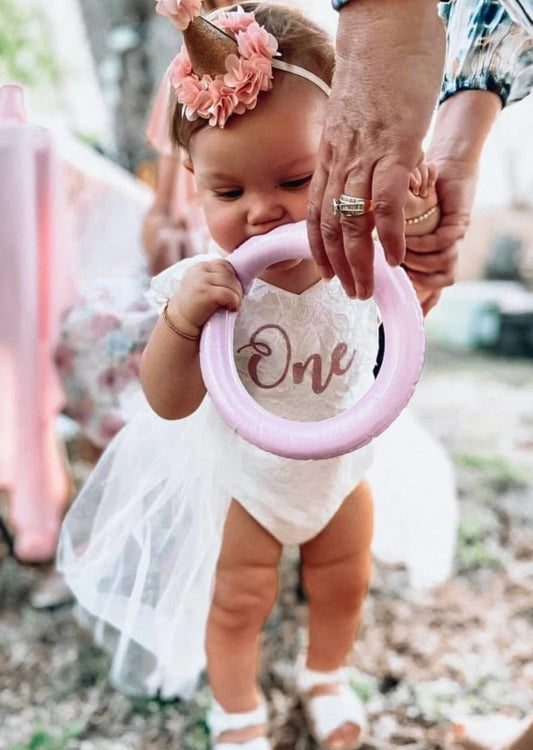 ONE Lace Romper White