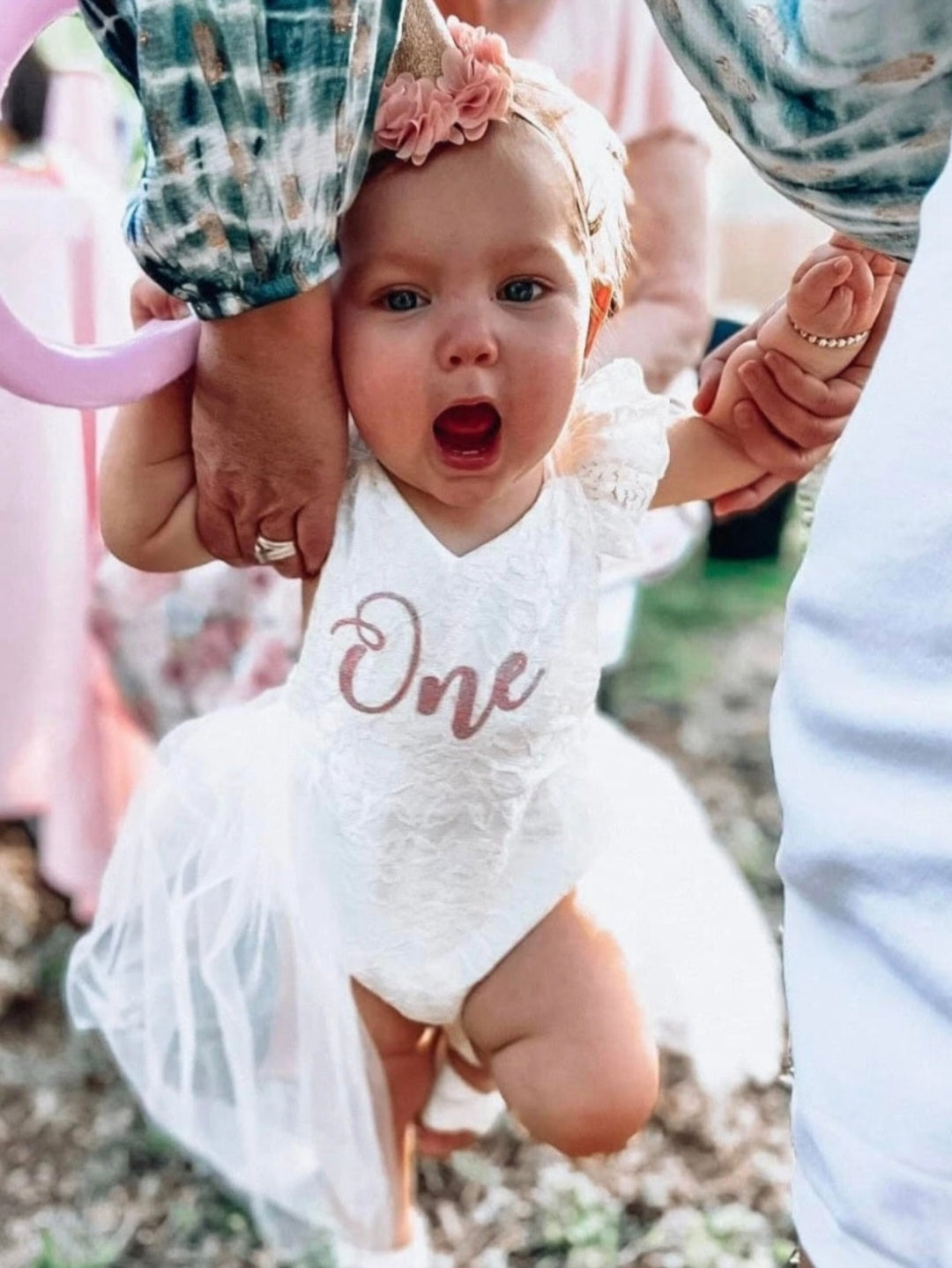 ONE Lace Romper White